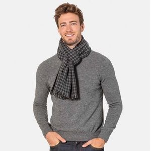 Amicable 100% Cashmere Basket Weave Scarf